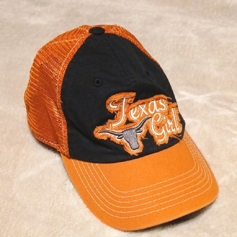 Orange and Black Texas Girl Cap